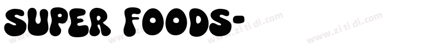 Super Foods字体转换